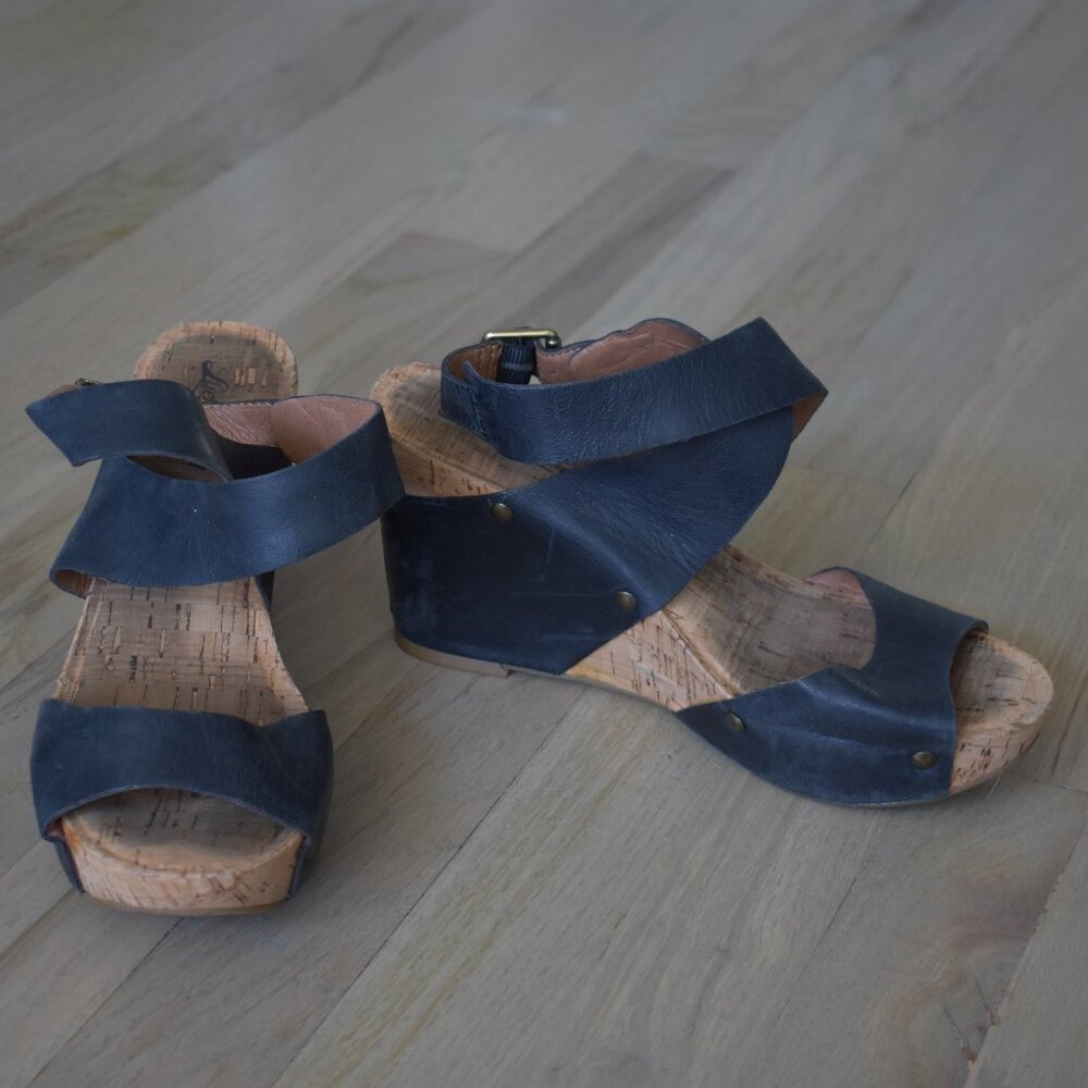 Lucky Brand Womens LK-Moran Wrap Wedge Sandals